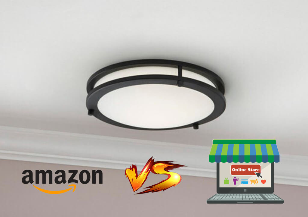 buy led fixtures from amazon vs online store